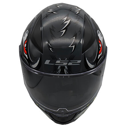 LS2 RAPID 2 SPOX GRİ-KIRMIZI KASK