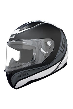 Rapıd Deeper Mat Beyaz-Siyah Full Face Kask