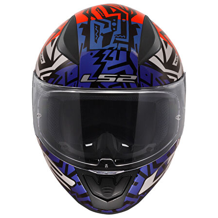 LS2 RAPID 2 MEMPHIS KIRMIZI-MAVİ KASK
