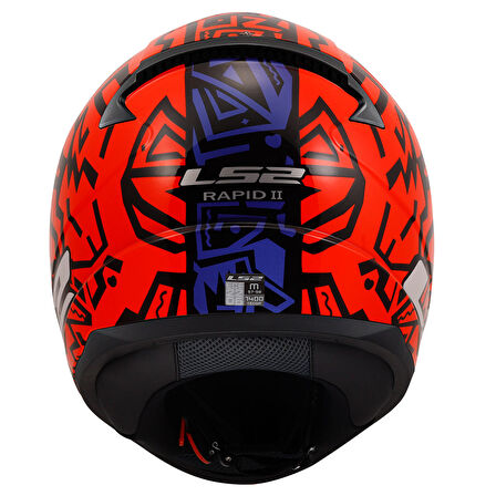 LS2 RAPID 2 MEMPHIS KIRMIZI-MAVİ KASK