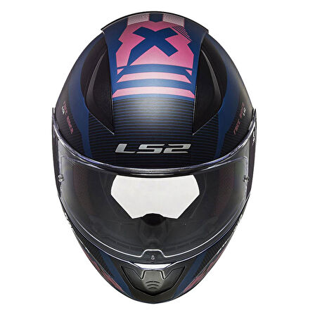 LS2 RAPID 2 XTREET MAT MAVİ-MOR KASK