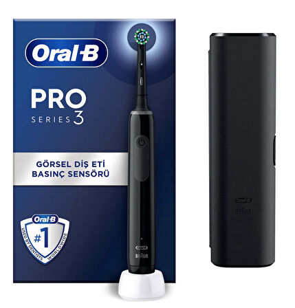 Oral-B Pro 3 3500 Siyah Şarj Edilebilir Diş Fırçası