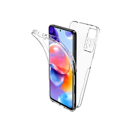 Gpack Xiaomi Redmi Note 11S Global Kılıf Ön Arka Şeffaf Silikon Koruma