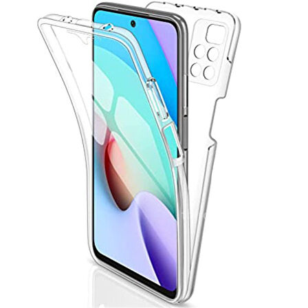 Gpack Xiaomi Redmi 10 Kılıf Ön Arka Şeffaf Silikon Korum
