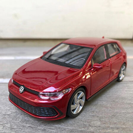 Welly Volkswagen Golf 8 GTI Diecast Metal Araba Model Araba Oyuncak Araba Çek Bırak Araba 12 Cm