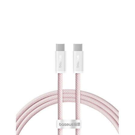 Baseus Süper Dayanıklı 1 Metre 100W Type C To Type C Şarj Kablosu, E-Marker Çipli, Akım Isı Korumalı