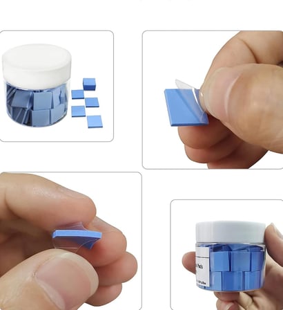 1 MM TERMAL PAD 10X10X1 MM KAVANOZ'DA 100'LÜ