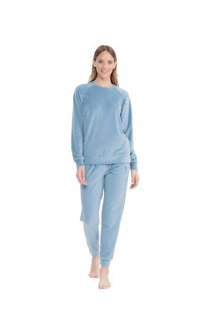 U.S. Polo Assn. Kadın Uzun Kollu Yuvarlak Yaka Pijama Takımı S25092