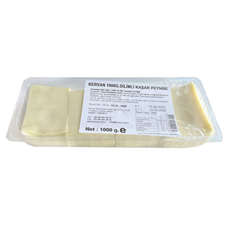Kervan Dilimli Kaşar Peyniri 1000 gr 
