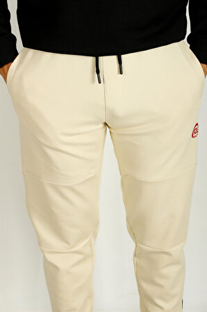 Erkek Bej Paça Lastikli Bel İp Detay Jogger Eşofman Altı NCS JEANS 1644