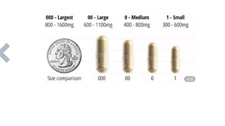 Boş İlaç Kapsülü “1 “ Numara ve Boş İlaç Kapsülü “0” Numara Boş kapsülü “00” numara