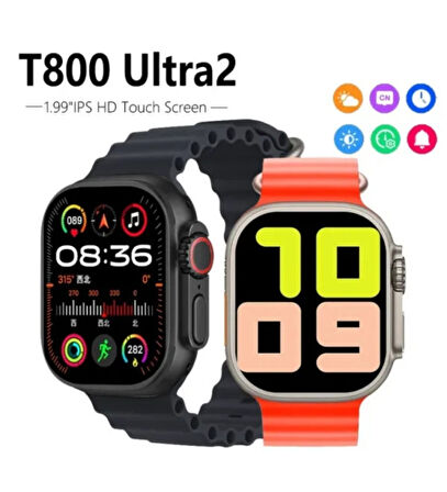 HLWTCH T800 ULTRA 2 SMART WATCH 1.99 İNFİNİTE DİSPLAY