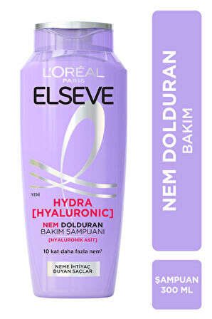 Elseve Hydra [hyaluronic] Nem Dolduran Şampuan 300 Ml 3'lü Set
