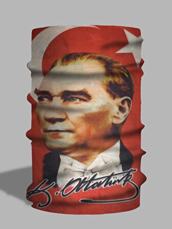 Luma Atatürk Desenli Boyunluk - Baf