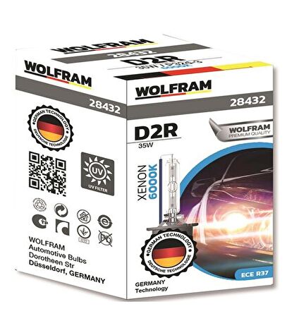 WOLFRAM D2R XENON AMPÜL 6000 KELVİN