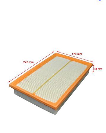 Audi Q2 35 TFSI 110 Kw, 150 Hp 2017 ve Sonrası Hava Filtresi