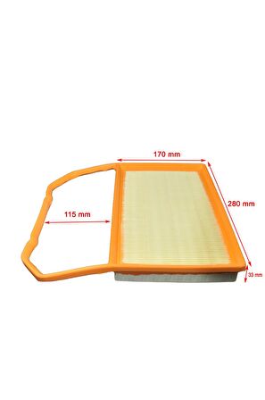 Volkswagen Polo V 1.0 2015-2019 Hava Filtresi