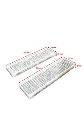 Hyundai I20 I 2008-2015 Uzun Tip Karbonlu Polen Filtresi