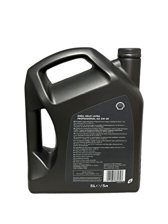 Shell Helix Ultra 5W-30 Pro Ag Tam Sentetik Motor Yağı 5 Litre