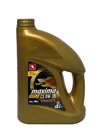 Petrol Ofisi Maxima Cx 0W-30 Tam Sentetik Motor Yağı 4 Litre