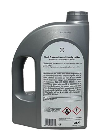 Shell Coolant Essential 4 Mevsimlik Mavi Antifriz 3 Litre