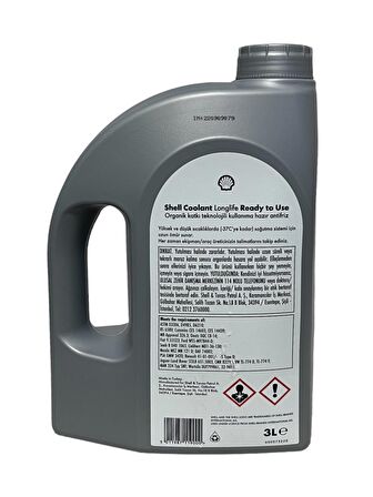 Shell Coolant Essential 4 Mevsimlik Kırmızı Antifriz 3 Litre