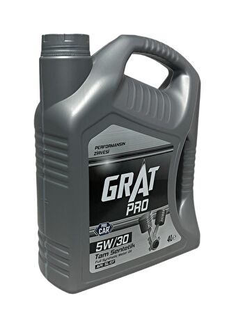 Grat Pro 5W-30 Tam Sentetik Motor Yağı 4 Litre