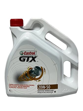 Castrol GTX 20W-50 Motor Yağı 4 Litre