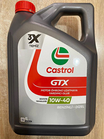 Castrol GTX Ultraclean 10W-40 A/B Motor Yağı 4 Litre