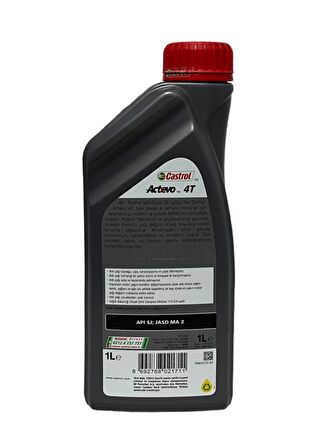 Castrol Actevo 20W-40 4T Motosiklet, 4 Zamanlı Motor Yağı 1 Litre