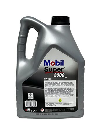 Mobil Süper 2000 XE C3 5W-30 Motor Yağı 5 Litre