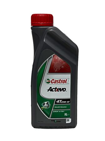 Castrol Actevo 20W-40 4T Motosiklet, 4 Zamanlı Motor Yağı 1 Lt. 2 adet