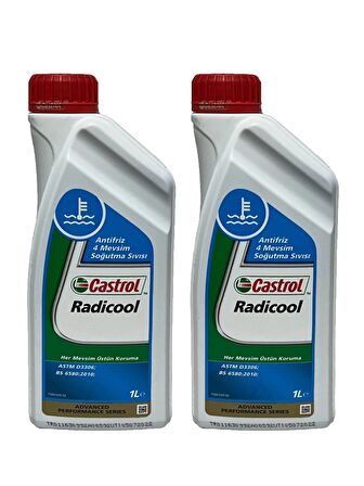 Castrol Radicool 4 Mevsimlik Mavi Antifriz 1 Litre 2 Adet