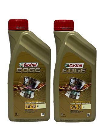 Castrol Edge 5W-30 LL Tam Sentetik Motor Yağı 1 Litre 2 Adet