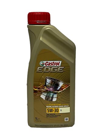 Castrol Edge 5W-30 LL Tam Sentetik Motor Yağı 1 Litre 2 Adet