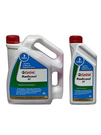 Castrol Radicool SF 4 Mevsimlik Kırmızı Antifriz 3+1 Litre