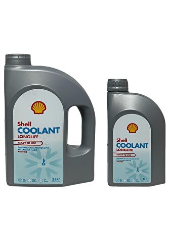 Shell Coolant Essential 4 Mevsimlik Kırmızı Antifriz 3+1 Litre