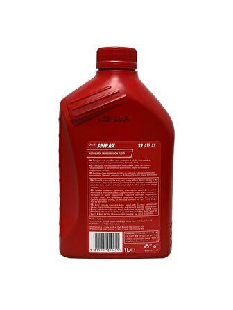 Shell Sprirax S2 ATF AX Otomatik Şanzıman Yağı 1 Litre