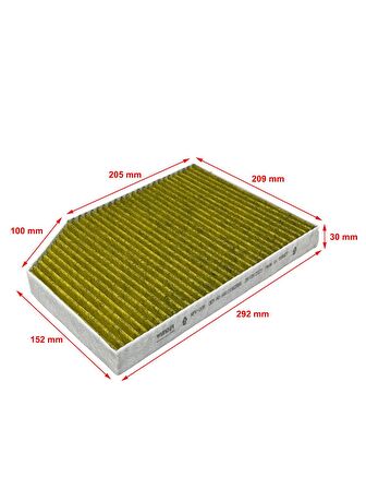 Bmw İX3 G08 2020 ve Sonrası Karbonlu Polen Filtresi