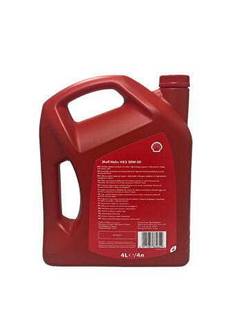Shell Helix HX3 20W-50 Motor Yağı 4 Litre
