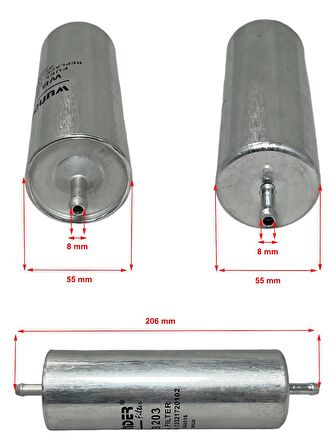 Bmw 3 Serisi E36 (316İ, 318İ, 318İS, M3 3.0,) Kısa Tip 1990-2000 Yakıt Filtresi