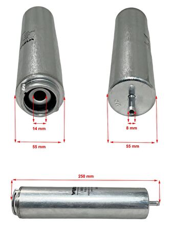 Bmw X5 F15, F85 (M50D, X-Drive 25D, 30D, 40D) 2013-2018 Yakıt Filtresi