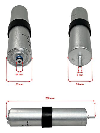 Mini Cooper F55, F56, Cabrio F57 (1.6D, 2.0SD) 2013-2021 Yakıt Filtresi