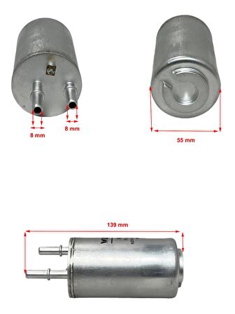 Volvo S80 II (2.0T, 2.5T, 3.2) Elektrik Soketli 2010-2014 Yakıt Filtresi