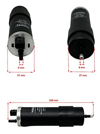 Volvo V90 II (2.0 D) 2017 ve Sonrası Yakıt Filtresi