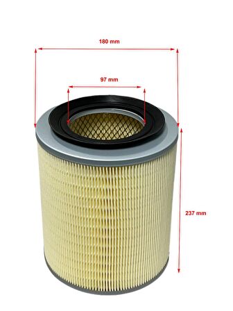 Mitsubishi Canter Turbosuz (FE515,FE519,FE635,FE639,FE659,FE839,4D32,4D34) 1996-2005 Hava Filtresi