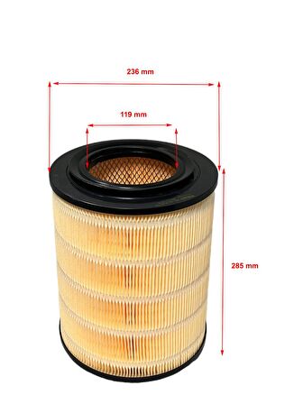 Mitsubishi Canter Turbo Dragon (FE659, FE511, FE711, FE859) 1999-2010 Hava Filtresi