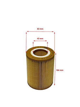 Bmw 3 E46(320İ-320Ci-323İ-323Ci-325İ-325Ti-325Ci-325Xi-328İ-330İ-330Ci-330Xi) 1997-2007 Yağ Filtresi