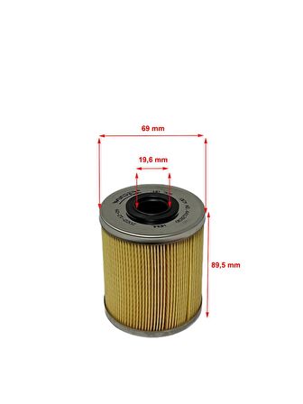 Nissan Primastar (1.9 D, 2.0 D, 2.5 D) 2001-2014 Kısa Tip Yakıt Filtresi