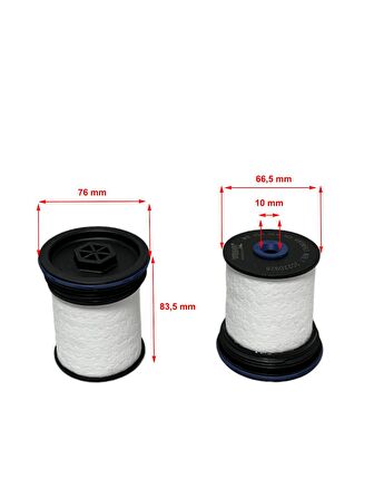 Opel Antara A (2.2 D 120-135 Kw) 2010-2015 Kısa Tip Yakıt Filtresi